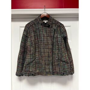 Coldwater Creek Colorful Tweed Blazer